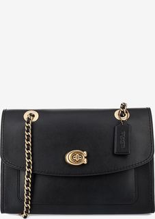 Сумка из гладкой кожи с двумя отделами Coach