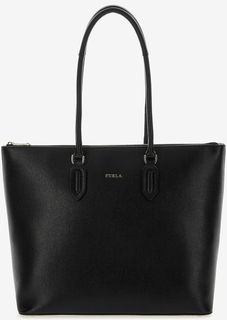 Вместительная кожаная сумка с длинными ручками Pin Furla