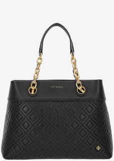 Кожаная сумка с тонким съемным плечевым ремнем Tory Burch