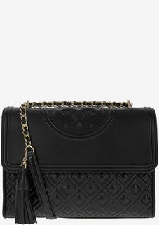 Кожаная сумка с откидным клапаном Tory Burch