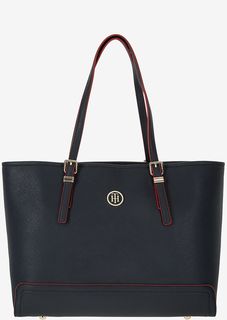 Сумка синего цвета с длинными ручками Tommy Hilfiger