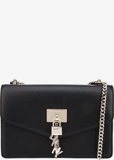 Кожаная сумка с откидным клапаном Dkny