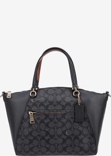 Сумка синего цвета с тонким плечевым ремнем Coach