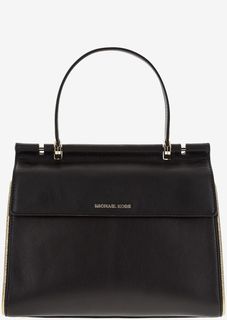 Кожаная сумка с откидным клапаном Jasmine Michael Michael Kors