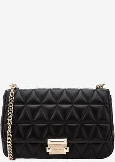 Стеганая кожаная сумка с двумя отделами Sloan Michael Michael Kors