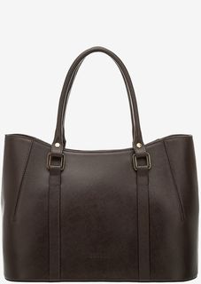 Сумка коричневого цвета из сафьяновой кожи Deboro