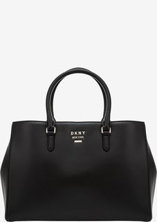 Вместительная сумка из зерненой кожи Dkny