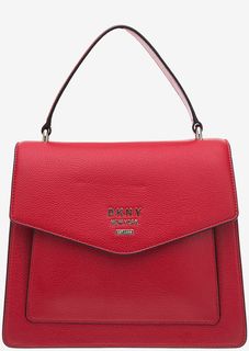 Кожаная сумка с откидным клапаном Dkny
