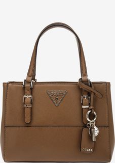 Коричневая сумка с короткими ручками Guess