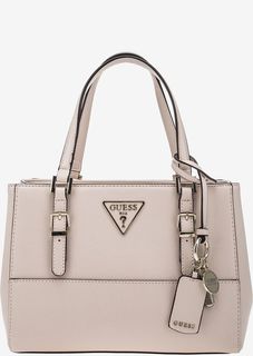 Розовая сумка с короткими ручками Guess