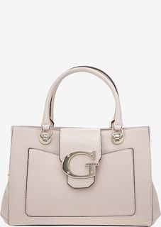 Розовая сумка с двумя отделами Guess