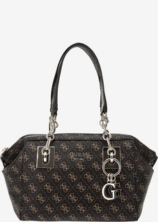 Коричневая сумка с длинными ручками Guess