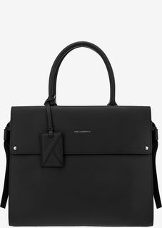 Черная сумка из натуральной кожи Karl Lagerfeld