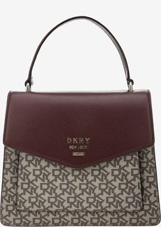 Сумка через плечо с кожаным клапаном Dkny