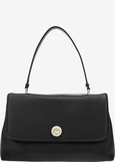 Черная сумка с откидным клапаном Emporio Armani