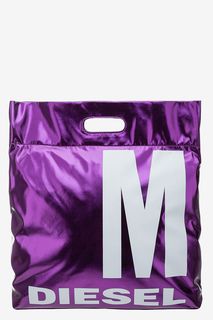Фиолетовая сумка с принтом Diesel