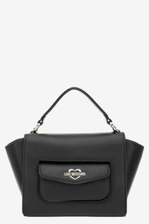 Сумка черного цвета в форме трапеции Love Moschino