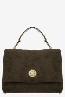 Замшевая сумка с откидным клапаном Liya Suede Coccinelle