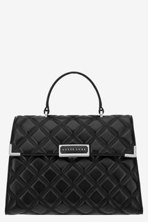Черная сумка из натуральной кожи Belle Guess