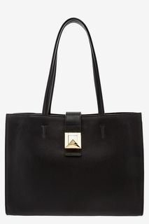 Сумка из зерненой кожи с длинными ручками Diva Furla