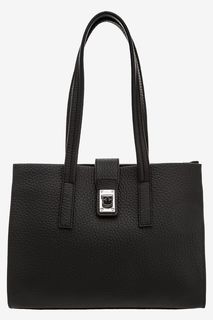 Черная сумка из натуральной кожи Idea Furla