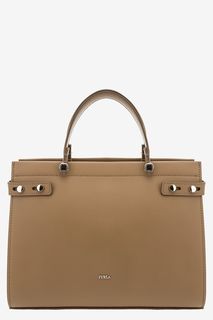 Сумка из гладкой кожи с короткими ручками Lady Furla