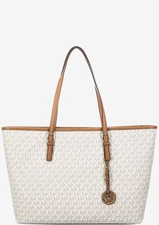 Вместительная сумка шоппер с логотипом бренда Jet Set Travel Michael Michael Kors