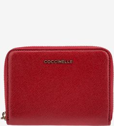 Визитница из сафьяновой кожи Metallic Saffiano Coccinelle