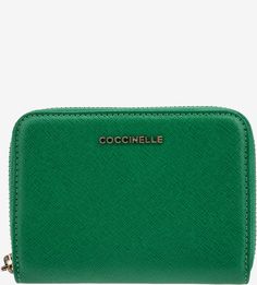 Визитница из сафьяновой кожи Metallic Saffiano Coccinelle