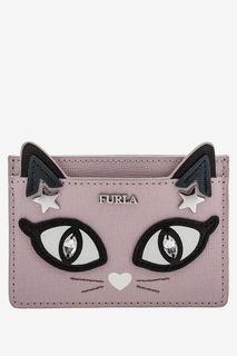 Кожаная визитница с декоративной отделкой Allegra Furla