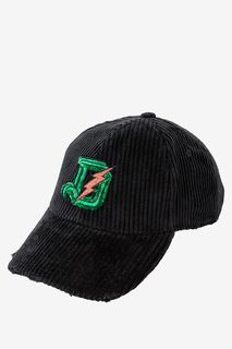 Черная бархатная бейсболка Diesel