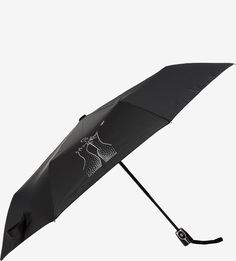 Складной автоматический зонт с черным куполом Doppler