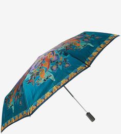 Складной автоматический зонт с куполом яркой расцветки Eleganzza