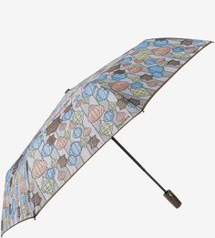 Складной автоматический зонт с пластиковой ручкой Labbra