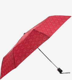 Складной полуавтоматический зонт красного цвета Doppler