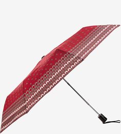 Красный полуавтоматический зонт с системой «антиветер» Doppler