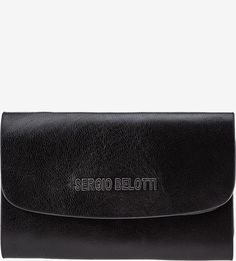 Черная кожаная ключница Sergio Belotti
