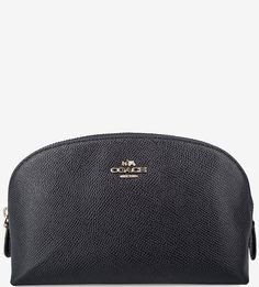 Синяя косметичка на молнии Coach