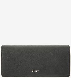 Кожаный кошелек с откидным клапаном Dkny