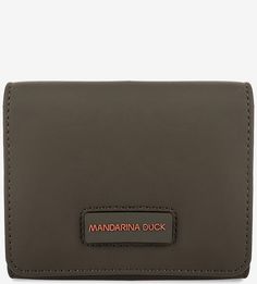 Кошелек цвета хаки с одним отделом для купюр Mandarina Duck