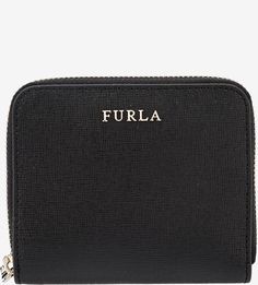 Кожаный кошелек черного цвета Babylon Furla