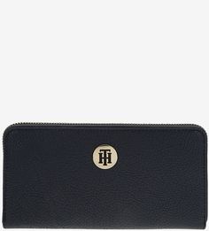 Синий кошелек с тремя отделами для купюр Tommy Hilfiger