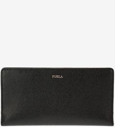 Кожаный кошелек черного цвета Babylon Furla