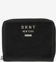 Кожаный кошелек с отделением для мелочи Dkny