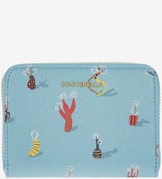Кошелек из сафьяновой кожи с ярким принтом Metallic Imaginary Garden Coccinelle