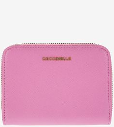 Кошелек из сафьяновой кожи на молнии Metallic Saffiano Coccinelle