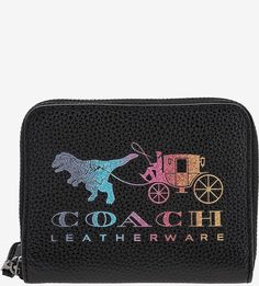 Кошелек на молнии с разноцветным принтом Coach
