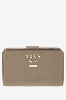 Кожаный кошелек с двумя отделами Dkny