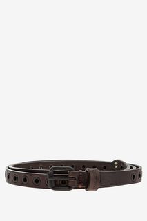 Коричневый кожаный ремень Diesel
