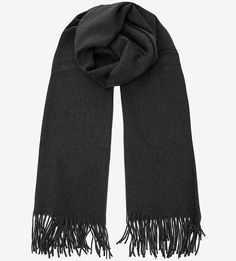Серый хлопковый палантин Eleganzza